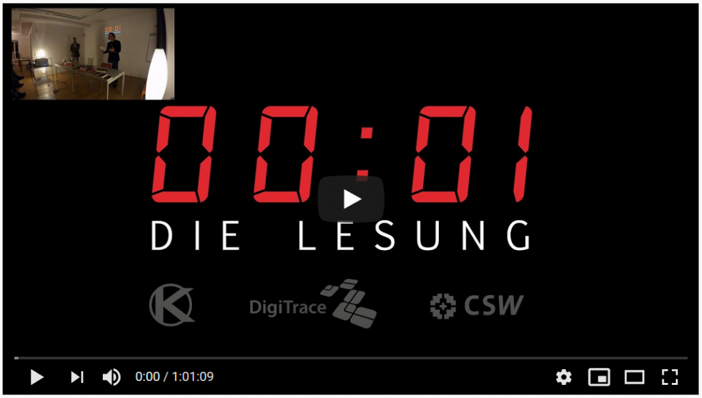 00:01 Die Lesung - Gillies, Wundram - Youtube-Link